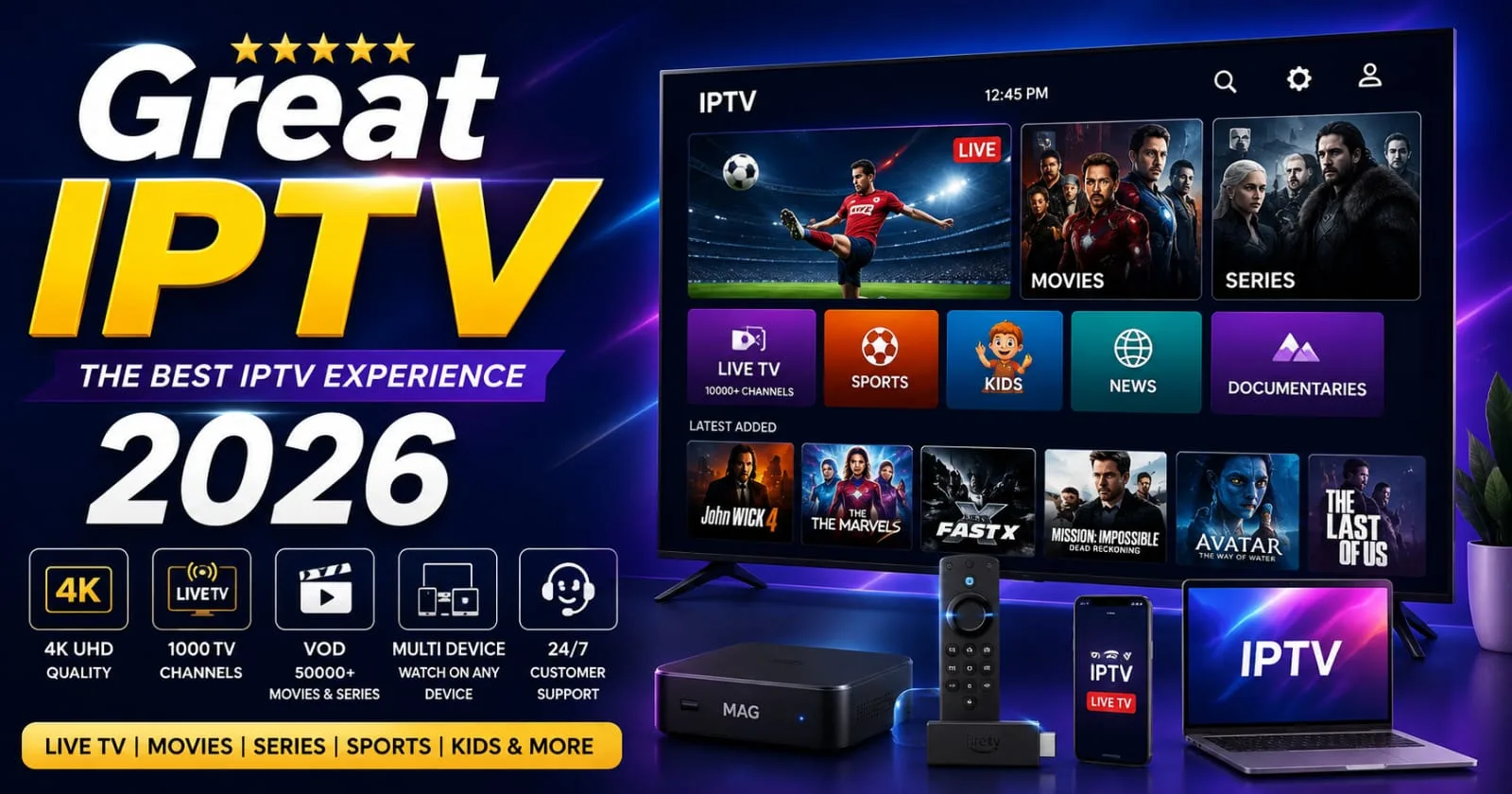 Great IPTV – How to Choose the Best IPTV Service in 2026